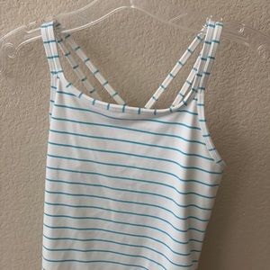 Girls Striped athleta girl tank